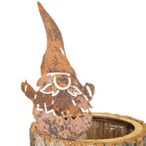 Produkt Doniczka z kory drewnianej krasnal rdzawy wys. 24 cm