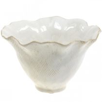 Produkt Doniczka ceramiczna donica na kwiaty doniczka biała Ø19cm