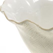 Doniczka ceramiczna doniczka na kwiaty doniczka biała Ø19cm