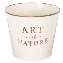 Produkt Doniczka cynkowa Art of Nature Kremowa Ø17,5cm W15cm