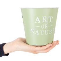 Produkt Doniczka cynkowa Art of Nature miętowo-zielona Ø17,5cm wys.15cm