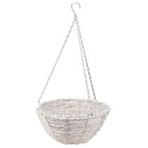 Produkt Doniczka wisząca słoma naturalna biała Ø28cm H15cm 2szt