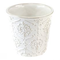Produkt Doniczka ceramiczna biała kremowa beżowa Ø13,5cm 2 szt