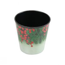 Wiadro doniczki świątecznej Ilex Ø11cm W10,5cm