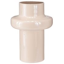 Produkt Wazon na kwiaty metalowy brązowy cappuccino emalia Ø17cm wys.23cm