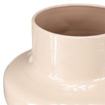 Produkt Wazon na kwiaty metalowy brązowy cappuccino emalia Ø17cm wys.23cm