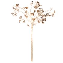 Produkt Gałązka kwiatu fasoli metaliczna sztuczna roślina świąteczna 80 cm 3 szt.