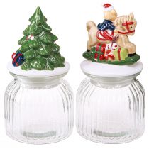 Produkt Słoik na cukierki z pokrywką Świąteczne bonboniere H20cm 2szt