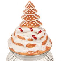 Produkt Świąteczne szkło po bonbonniere, jodłowy słoik na ciasteczka Ø11cm W21cm