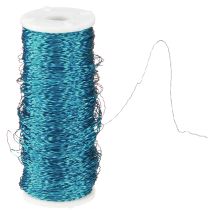 Produkt Drut z efektem bulionu Ø0,30 mm 140 m, turkusowy, dekoracyjny, materiał do biżuterii i rękodzieła