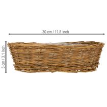 Produkt Koszyk na pieczywo ok. 30 cm owalny nieobrany