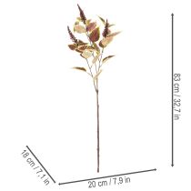 Produkt Sztuczny koleus z czerwonymi liśćmi, roślina sztuczna, 20 cm