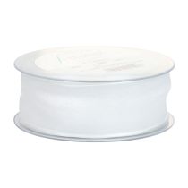 Produkt Wstążka szyfonowa z organzy Wstążka ozdobna z organzy biała 40mm 20m