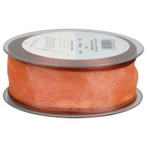 Produkt Wstążka szyfonowa z organzy Wstążka z organzy pomarańczowa 40mm 20m