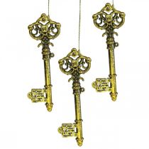 Ozdoby choinkowe klucz deco złoty W14,5cm 12szt