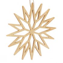 Produkt Ozdoba choinkowa dekoracja drewniana płatek śniegu jagoda 10cm 12 szt