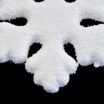 Ozdoba choinkowa śnieżynka wisząca dekoracja świąteczna biała 15cm