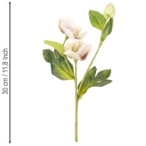 Produkt Sztuczna dekoracja kwiatowa w kształcie róży bożonarodzeniowej, bukiet 30 cm, 4 sztuki