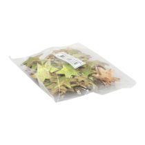 Produkt Dekoracja rozproszona Gwiazdki świąteczne kokosowa zieleń Ø5cm 50szt