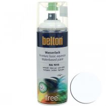Produkt Bezbeltonowa farba wodna w sprayu biały o wysokim połysku czysta biel 400ml