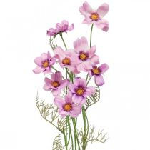 Cosmea koszyczek na biżuterię fioletowe kwiaty sztuczne lato 51cm 3szt
