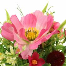 Bukiet dekoracyjny Cosmea i śnieżka w pęczku Sztuczny róż Różne W18cm