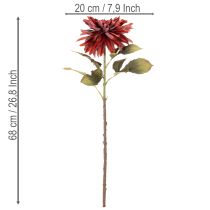 Produkt Sztuczny kwiat dalia na długiej łodydze, 68 cm