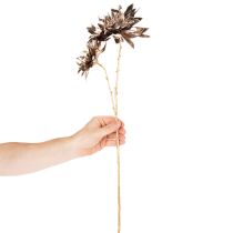 Produkt Sztuczny kwiat dalia, na długiej łodydze z dwoma kwiatami, 75 cm