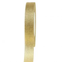 Wstążka dekoracyjna złota 15mm 22,5m