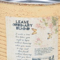 Produkt Doniczka ozdobna z metalu w kolorze moreli, ozdoba letnia, Ø15,5 cm, wys. 15 cm