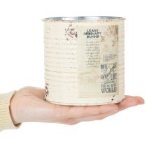 Produkt Zestaw doniczek na balkon i do ogrodu, dekoracja do skrzynki, styl vintage, 15 cm, 3 sztuki