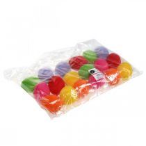 Produkt Jajka dekoracyjne flokowane kolorowe 4cm 18 szt