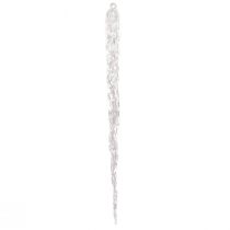 Produkt Dekoracyjne sople do zawieszenia dekoracji zimowej przezroczyste 28,5cm 3 sztuki