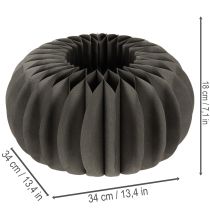 Produkt Dekoracja stołu z papieru w kształcie dyni, składana, okrągła, 34 cm, 2 sztuki