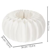Produkt Bombka dekoracyjna papierowa, nowoczesna dekoracja dyniowa, papier o strukturze plastra miodu, 34 cm, 2 sztuki