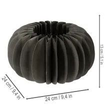 Produkt Pierścienie dekoracyjne z papieru w kształcie dyni w kształcie plastra miodu, 24 cm, 4 szt.