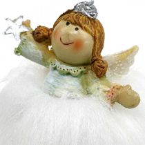 Deco angel Anioł świąteczny figurka anioła z gwiazdą H12cm 2szt