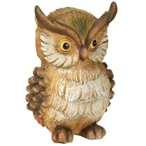 Produkt Dekoracyjna figurka sowy malowana ręcznie na jesień, żywica poliestrowa, wys. 14 cm