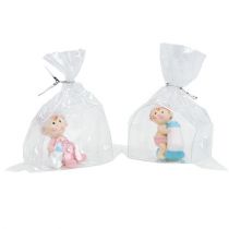 Figurka dekoracyjna baby blue, pink 4,5cm 2szt.