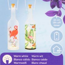Produkt Dekoracyjna butelka LED Flamingo 37,5 cm ciepła biel 2 szt.