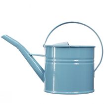 Produkt Dekoracyjna konewka doniczka metalowa niebieska 28x13x17cm 1,25l dekoracja ogrodowa na balkon