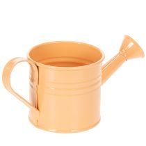Produkt Zestaw ozdobnych doniczek z konewką, metalowy, 8 elementów, wielokolorowy, 16,5 x 7 cm – idealne pojemniki na rośliny na balkon i do kuchni