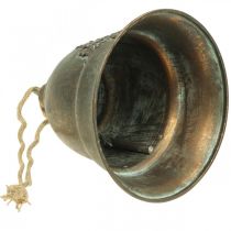 Dzwonek ozdobny, dzwonek metalowy, dzwonek złoty do zawieszenia Ø20,5cm W24cm