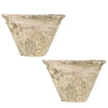 Produkt Doniczka żywiczna dekoracyjna glina terakota Ø17cm wys.11cm 2szt