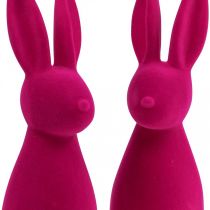 Produkt Dekoracyjny Zajączek Wielkanocny, w kolorze różowym, wys. 29,5 cm, 2 sztuki