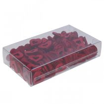 Produkt Dekoracyjne serduszka dekoracja serduszka drewniane serduszka czerwone Ø2cm 144szt