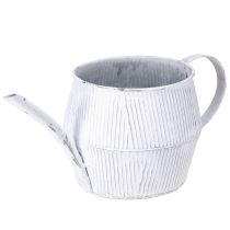 Produkt Dekoracyjny metalowy dzbanek w kolorze białym vintage 28cmx13cmx12,5cm