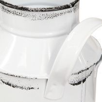 Produkt Dekoracyjny metalowy dzbanek z uchwytami, biały i czarny, wys. 13 cm, 2 szt.