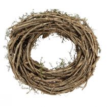 Produkt Naturalny wianek dekoracyjny z gałązek i szyszek cedrowych, wianek drewniany, wianek na drzwi, dekoracja ścienna, dekoracja stołu, styl rustykalny/boho, Ø40cm