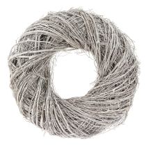 Produkt Wieniec dekoracyjny z gałęzi wiązu, biało-szary wash Ø40cm